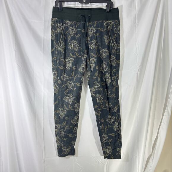 Athleta Trekkie North Printed Jogger — Black & Green Ripstop, Women’s Size 10 - Picture 2 of 6